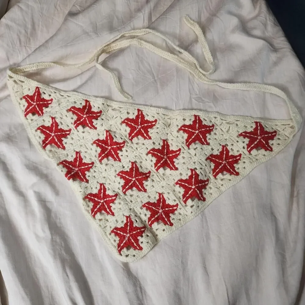 No-brand Women's White and Red Hair-accessories